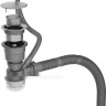 Кухонная мойка Roxen Uno 560210-54-GR сатин/текстурная (с ролл-матом и дозатором)