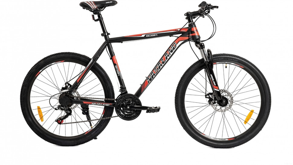 Велосипед Nasaland 6031M 26 р.21 2021 (черный/красный) Велосипед Nasaland 6031M 26 р.21 2021 (черный/красный)