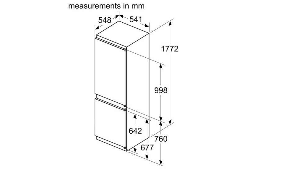 Встраиваемый холодильник Bosch KIV86NSF0 Встраиваемый холодильник Bosch KIV86NSF0