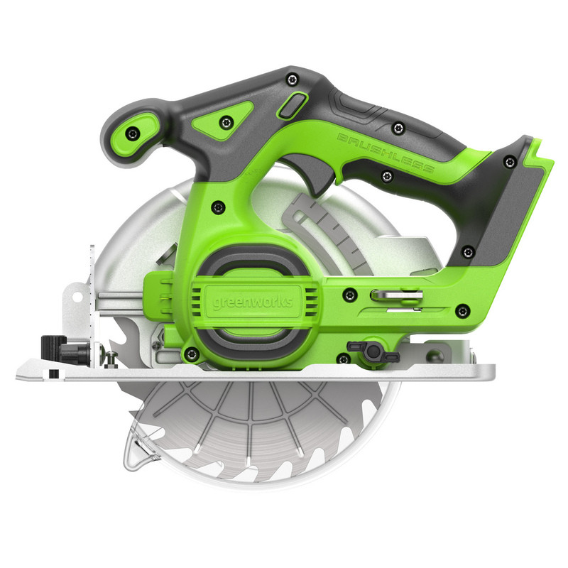 Дисковая (циркулярная) пила Greenworks GD24CS165 1501607 (без АКБ) Дисковая (циркулярная) пила Greenworks GD24CS165 1501607 (без АКБ)