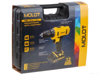 Дрель-шуруповерт Molot MBD 1815-1 DLi 0329136 (с 2-мя АКБ, кейс)