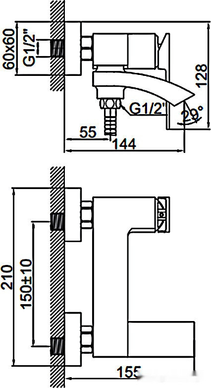 Смеситель Ledeme L3178