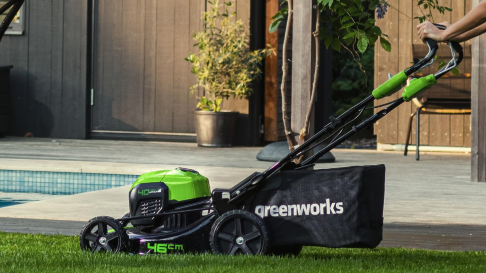 Аккумуляторная газонокосилка Greenworks GD40LM46SP 2506807 без АКБ и ЗУ Аккумуляторная газонокосилка Greenworks GD40LM46SP 2506807 без АКБ и ЗУ