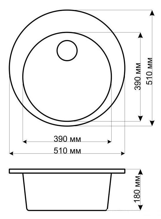 Кухонная мойка Gerhans A04 (White)