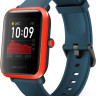 Умные часы Amazfit Bip S (красно-оранжевый/темно-синий)