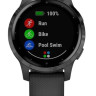 Умные часы Garmin Vivoactive 4s (черный/серый)