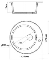 Кухонная мойка Wisent 480-30WR (с сифоном GER013)
