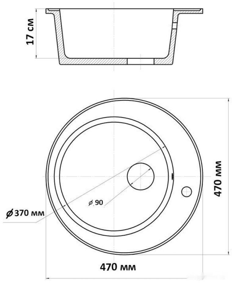 Кухонная мойка Wisent 480-30WR (с сифоном GER013) Кухонная мойка Wisent 480-30WR (с сифоном GER013)