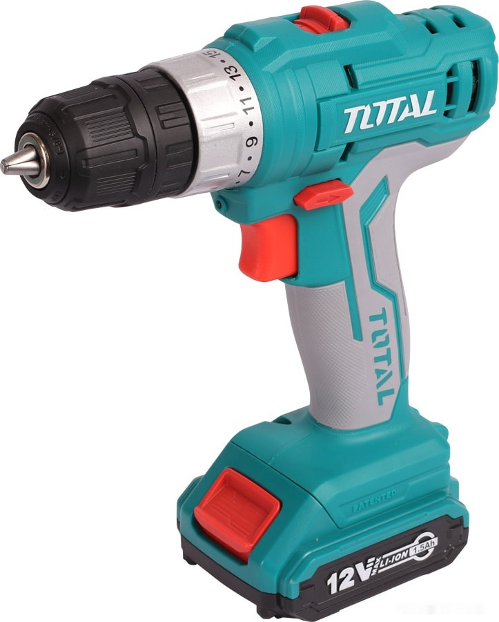 Дрель-шуруповерт Total TDLI1222 (с 2-мя АКБ, кейс) Дрель-шуруповерт Total TDLI1222 (с 2-мя АКБ, кейс)