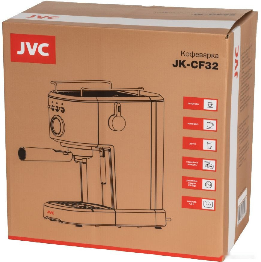 Рожковая кофеварка JVC JK-CF32 Рожковая кофеварка JVC JK-CF32