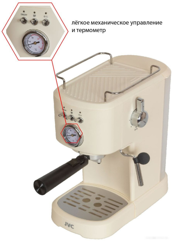 Рожковая кофеварка JVC JK-CF32 Рожковая кофеварка JVC JK-CF32