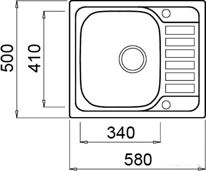 Кухонная мойка Elleci Sky 125 (чаша слева) Кухонная мойка Elleci Sky 125 (чаша слева)