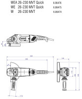 Угловая шлифмашина Metabo WEA 26-230 MVT Quick