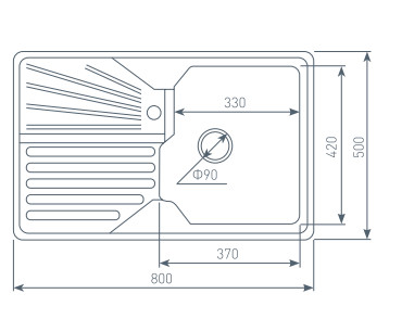 Кухонная мойка Zigmund & Shtain KASKADE 800 (Швейцарский шоколад) Кухонная мойка Zigmund & Shtain KASKADE 800 (Швейцарский шоколад)