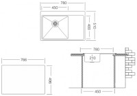 Кухонная мойка Zorg ZRE 7851 L