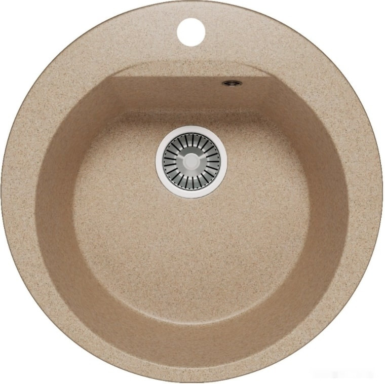 Кухонная мойка Polygran Atol-520 (песочный 302)