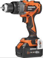 Ударная дрель-шуруповерт Daewoo Power DAA 6521Li Set (с 2-мя АКБ, кейс)