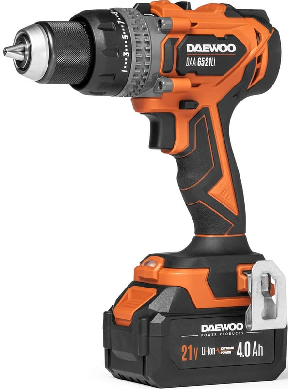Ударная дрель-шуруповерт Daewoo Power DAA 6521Li Set (с 2-мя АКБ, кейс)