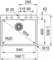 Кухонная мойка Franke MRG 610-54 FTL 114.0696.192 (оникс)