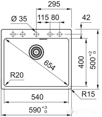 Кухонная мойка Franke MRG 610-54 FTL 114.0696.192 (оникс) Кухонная мойка Franke MRG 610-54 FTL 114.0696.192 (оникс)