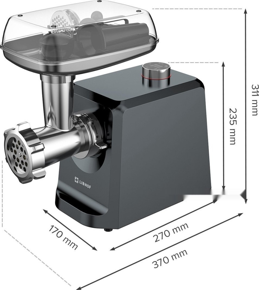 Мясорубка Libhof MG-800B Мясорубка Libhof MG-800B