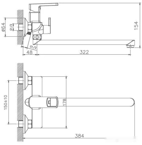 Смеситель Haiba HB22176