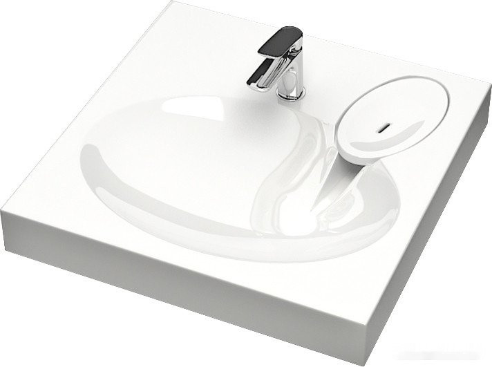 Умывальник Marrbaxx Мэйси V5 (сигнально белый D1, с кронштейном, без сифона)