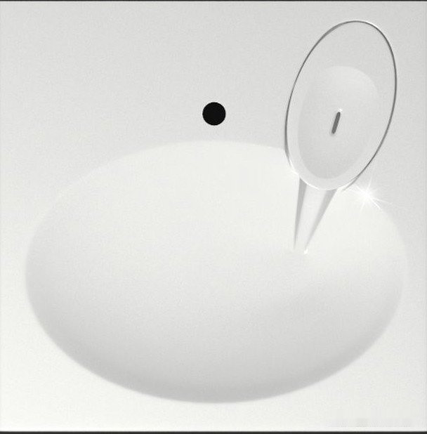 Умывальник Marrbaxx Мэйси V5 (сигнально белый D1, с кронштейном, без сифона)