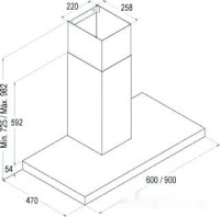 Вытяжка CATA Midas 900 XGWH
