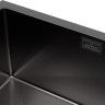 Кухонная мойка Roxen Uno 560210-54B-V графит/текстурная PVD покрытие (с ролл-матом и дозатором)