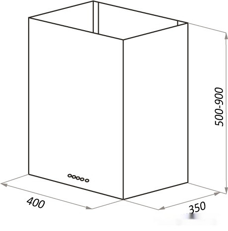 Вытяжка HOMSair Phlox Push 40 (белый)