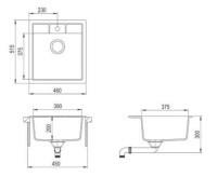 Кухонная мойка Teka ESTELA 45 S-TQ графит