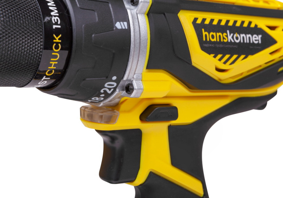 Дрель-шуруповерт Hanskonner HCD1838R (с 2-мя АКБ) Дрель-шуруповерт Hanskonner HCD1838R (с 2-мя АКБ)