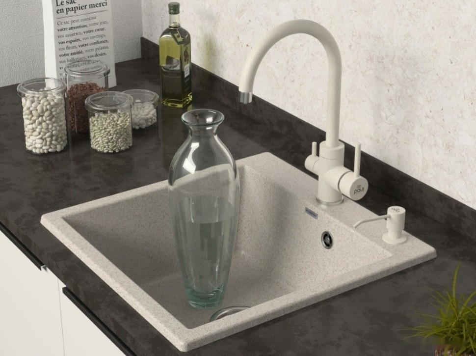 Кухонная мойка Paulmark Kante 50 PM105152-BE Кухонная мойка Paulmark Kante 50 PM105152-BE