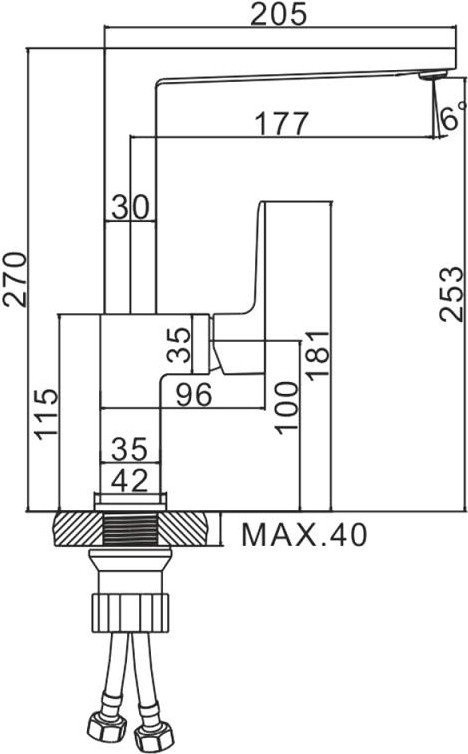 Смеситель Ledeme H73 L4073 Смеситель Ledeme H73 L4073