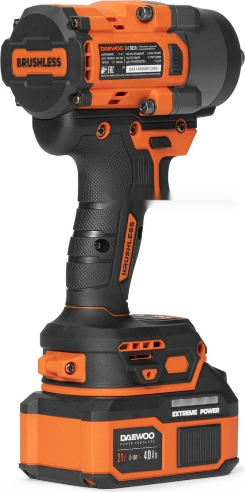 Гайковерт Daewoo Power DAX 6021Li Set (с 1-им АКБ, кейс)