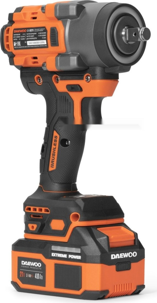 Гайковерт Daewoo Power DAX 6021Li Set (с 1-им АКБ, кейс)