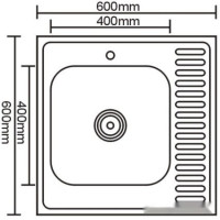 Кухонная мойка Stellar 6060R-D 20 см