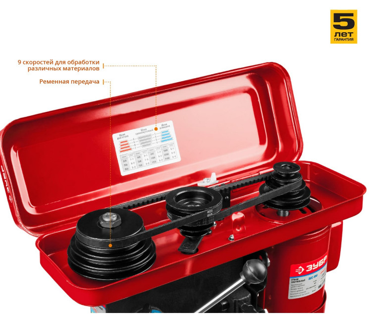 Сверлильный станок ЗУБР ЗСС-450 Сверлильный станок ЗУБР ЗСС-450