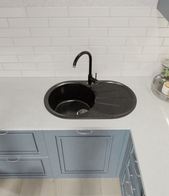 Кухонная мойка GranFest GF-R750L (черный) Кухонная мойка GranFest GF-R750L (черный)