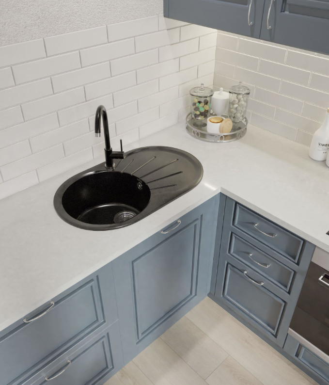 Кухонная мойка GranFest GF-R750L (черный) Кухонная мойка GranFest GF-R750L (черный)