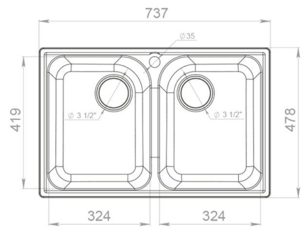 Кухонная мойка GranFest QUARZ Z-15 (песочный)