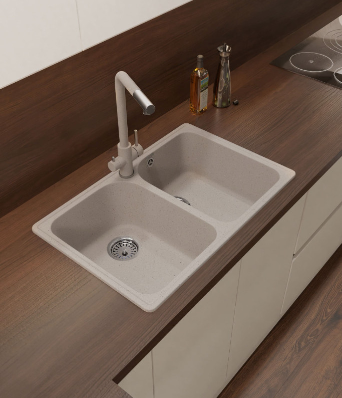 Кухонная мойка GranFest QUARZ Z-15 (песочный)