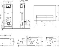Унитаз Lavinia Boho Smart V-Clean 7 в 1 87561136