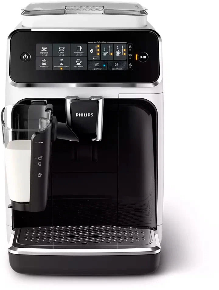 Кофемашина Philips EP3243/50 Series 3200 LatteGo, черный/белый Кофемашина Philips EP3243/50 Series 3200 LatteGo, черный/белый