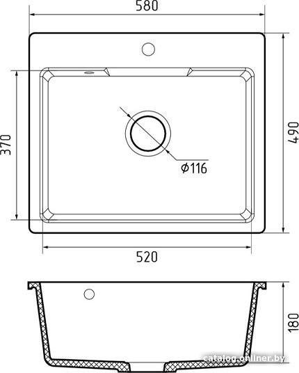 Кухонная мойка GranFest Urban GF-UR-658 (черный) Кухонная мойка GranFest Urban GF-UR-658 (черный)