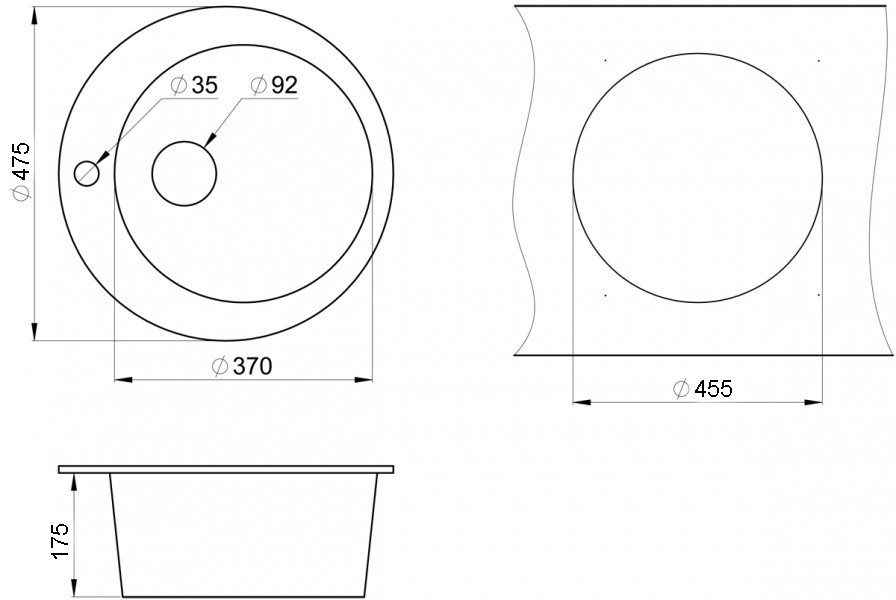Кухонная мойка Granula GR-4801 (Пирит)
