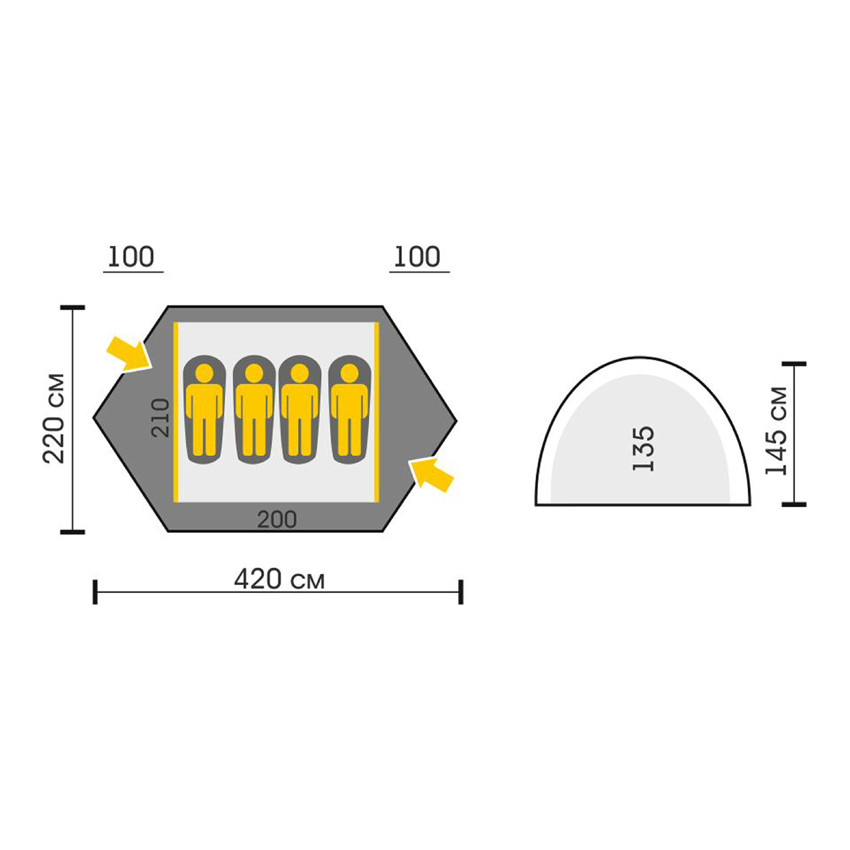 Палатка Talberg Hunter 4 Pro Палатка Talberg Hunter 4 Pro