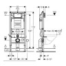 Система инсталляции Geberit Duofix UP 320 Sigma70 111.300.00.5+115.620.SI.1