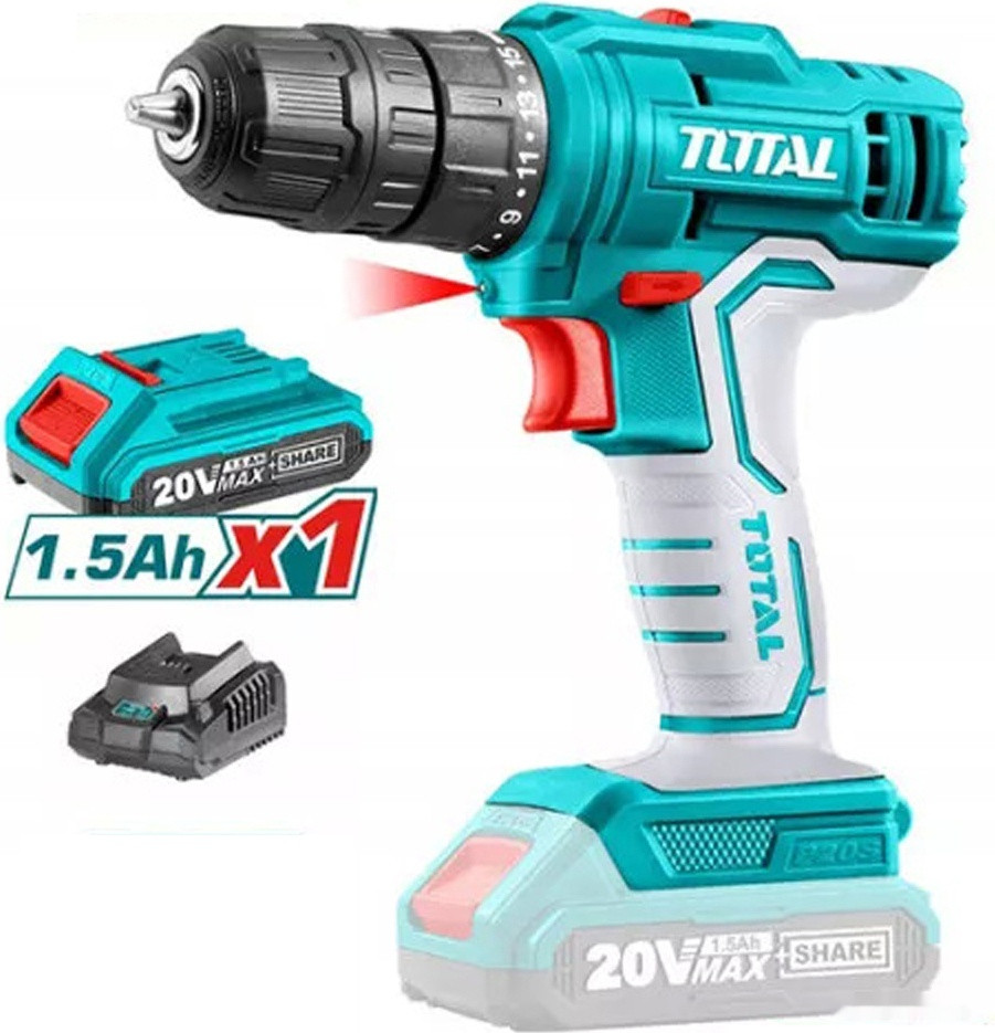 Дрель-шуруповерт Total TDLI20051 (с 1-им АКБ)